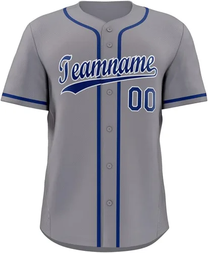 Vista 20 de Camisetas de béisbol personalizadas para hombres, mujeres, niños, camisetas con botones, personalizadas, número de nombre impreso o cosido