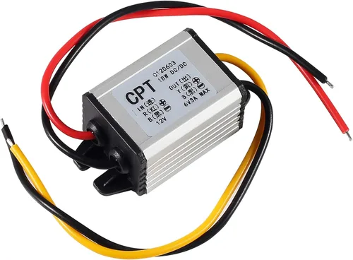 Vista 5 de Paquete de 2 convertidores de 12 V a 5 V, módulo de fuente de alimentación de tablero regulador de voltaje CC, CC 6.3-22V 12 voltios a 5 voltios 3A