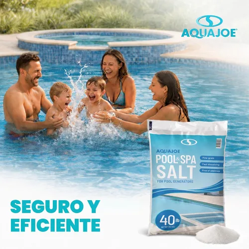 Vista 4 de Aqua Joe Generadores de cloro salado para piscina y spa, 40 libras, paquete de 2, AJ-PS40