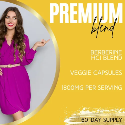 Vista 4 de Lumen Naturals Berberina para mujer – 1800 mg por porción – 180 cápsulas – 60 porciones – Hecho con berberina premium – Sin OMG, sin gluten, fórmula