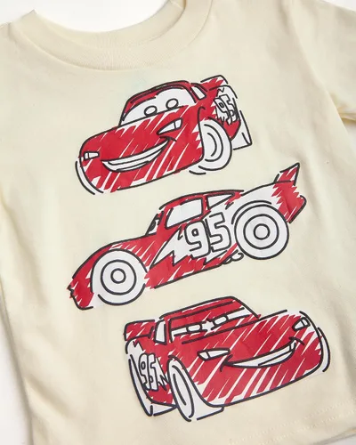 Vista 15 de Disney Conjunto de 2 piezas de camiseta y pantalones cortos de manga corta de Mickey Mouse Lightning McQueen Toy Story (12M-24M)