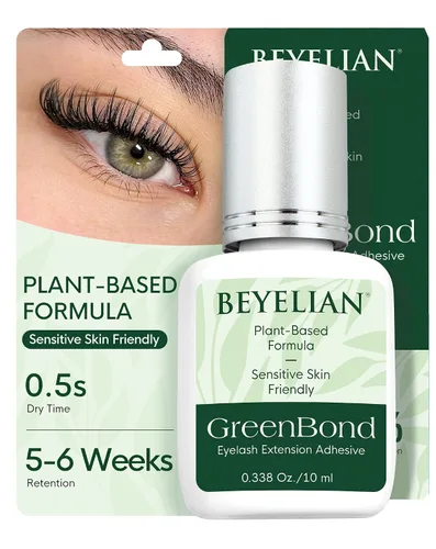 Vista 18 de BEYELIAN - Pegamento para extensiones de pestañas sensibles 0,17 fl oz / 5 ml / Tiempo de secado 0,5 segundos / Retención de 7-8 semanas / Adhesivo