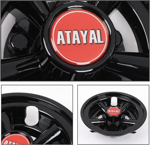 Vista 4 de CHEDA Fundas para ruedas de carrito de golf, tapas de cubo compatibles con Yamaha Club Car E-Z-GO Car 8 pulgadas