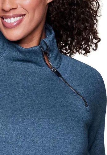 Vista 5 de RBX Active - Vestido tipo túnica de forro polar con cremallera de 14 para mujer, vestido tipo suéter con bolsillos