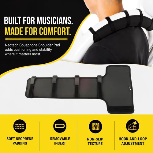 Vista 2 de Neotech Sousaphone Hombrera, Negro