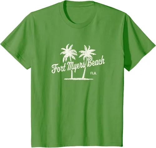 Vista 62 de Fort Myers Beach Florida Vintage 70s Palm Trees Graphic T-Shirt
