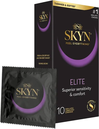 Vista 15 de SKYN Elite - Preservativos grandes – 36 unidades – Condones ultrafinos, lubricados sin látex, más largos y anchos para un ajuste más cómodo