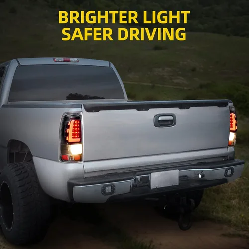 Vista 12 de DWVO Conjunto de luces traseras LED Compatible con 1999-2006 Chevy Silverado 1500 2500/2007 Silverado Classic / 99-02 GMC Sierra 1500 2500/01-02