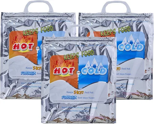 Vista 43 de Superio Bolsas Aisladas Calientes y Frías para Entrega de Alimentos, Bolsas de Compras de Comestibles, Almacenamiento de Alimentos para Comida