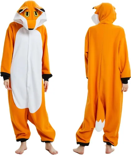 Vista 3 de ifboxs Pijama de una pieza para adultos para mujeres y hombres, disfraz de animal de una pieza para Halloween o cosplay