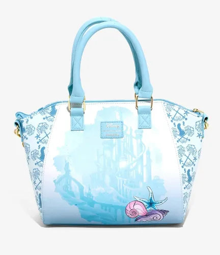 Vista 2 de The Little Mermaid Disney Ariel - Bolso de acuarela azul Blanco sucio