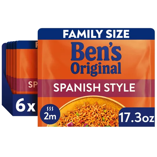 Vista 14 de BEN'S ORIGINAL READY RICE - Arroz basmati, tamaño familiar, bolsa de 17.3 onzas (paquete de 6)