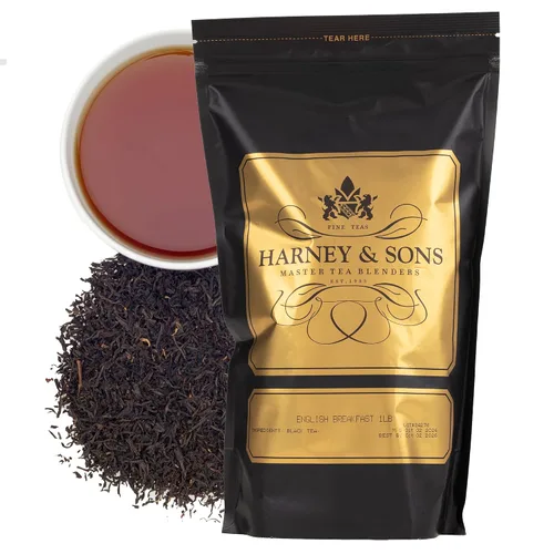 Vista 32 de Harney & Sons Té suelto Black Cask en lata, Bourbon, 4 oz
