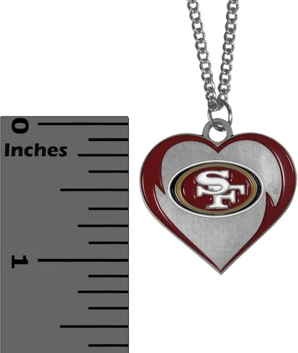Vista 3 de Siskiyou Sports NFL unisex-adult Heart Necklace