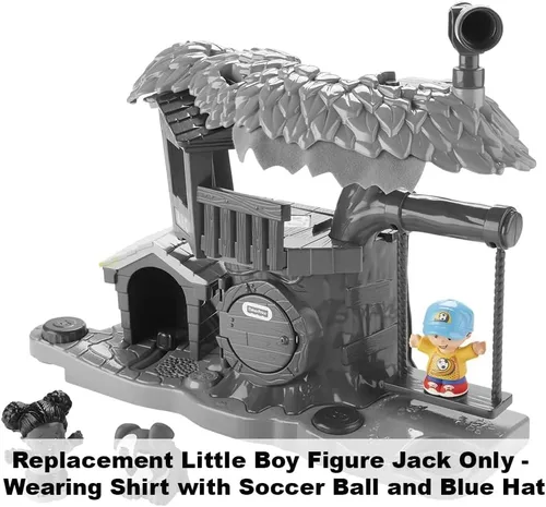 Vista 4 de Pieza de repuesto para juego Fisher-Price Little People Swing & Share Treehouse - DYF19 ~ Figura de repuesto para niño pequeño Jack ~ Camisa