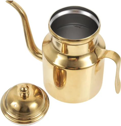 Vista 9 de Cabilock - Botella dispensadora de aceite de oliva de 14 onzas, botella dispensadora de vinagre de aceite de oliva de acero inoxidable para cocina