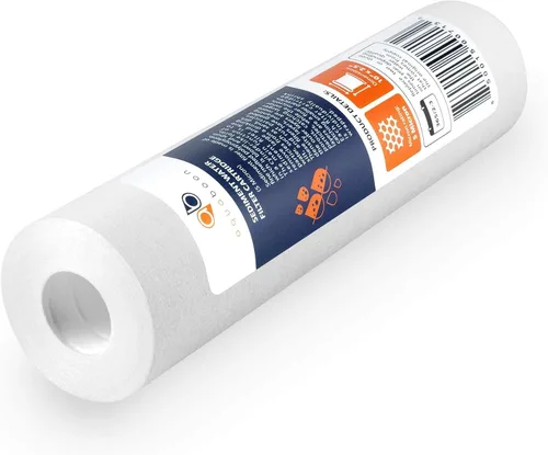 Vista 5 de Aquaboon Juego de 2 cartuchos de filtros de agua de 5 micrones, 10 x 2.5 pulgadas, compatible con WHKF-WHWC, P5, WHKF-GD05