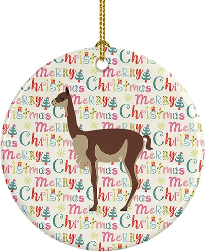 Vista 136 de Caroline's Treasures Adorno de cerámica de avestruz común para árbol de Navidad, decoración colgante para el hogar, Navidad, vacaciones, fiesta