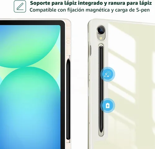Vista 6 de ProCase Funda protectora para Galaxy Tab S10 FE 2025 / S9 FE 10.9 pulgadas / Tab S9 11 pulgadas 2023, cubierta inteligente de soporte delgado