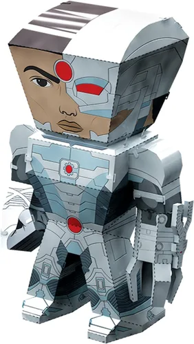 Vista 2 de Fascinations Metal Earth Legends DC Justice League Cyborg 3D Kit de modelo de metal