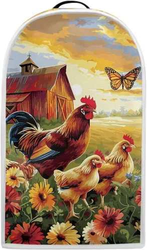 Vista 45 de Aztec Cow - Funda para batidora de girasoles con mango superior, ligera, lavable, para cocina, cafetera, decoración de procesadores de alimentos