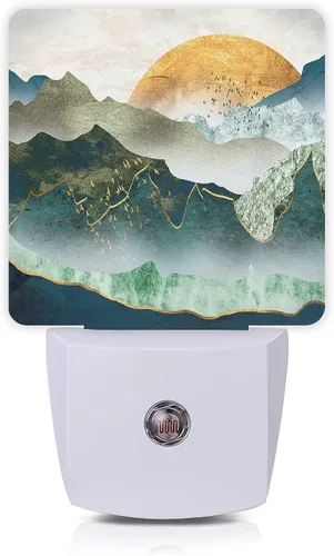 Vista 12 de Luz nocturna de bandera estadounidense, luces nocturnas de águila de 0.5 W, apta para dormir, para niños y niñas, lámpara LED con sensor de Bandera