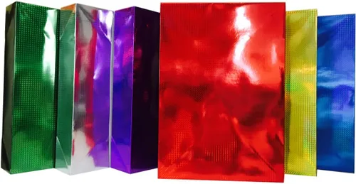 Vista 2 de Cajas de regalo extra grandes + papel de seda, para manta, abrigo (6 cajas XL + pañuelo, multicolor)