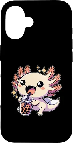 Vista 31 de Funda de té de burbujas japonesa para iPhone 11 Pro Max Kawaii axolotl Boba