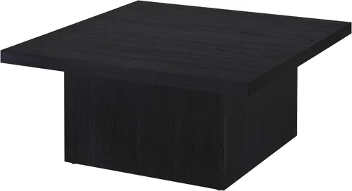 Vista 5 de Coaster Home Furnishings - Devar - Madera - Mesa de centro cuadrada con base de plinto, diseño geométrico y estilo contemporáneo - Sala de estar