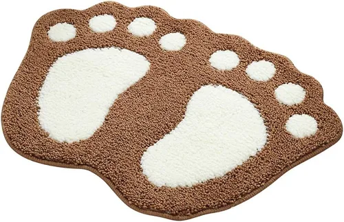 Vista 13 de MIFXIN Alfombra de baño con pies grandes, antideslizante, suave, absorbente, alfombra de área (rosa, 16 x 24 pulgadas)