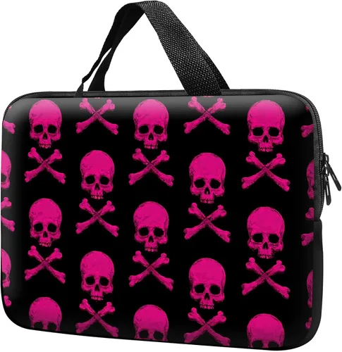 Vista 22 de Funda para laptop con asa de 10 pulgadas, impermeable, diseño de lentes de sol de alpaca, funda para computadora compatible con MacBook Air, Pro