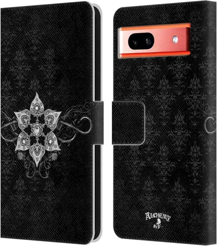 Vista 7 de Head Case Designs Funda de piel con licencia oficial de Alchemy Gothic 13 Dagger Illustration, compatible con Google Pixel 7a