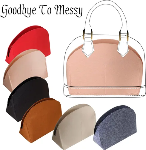 Vista 6 de MISIXILE Alma BB PM - Bolsa de fieltro organizadora para mujer, se adapta a Alma BB PM Insert (BB, rosa)