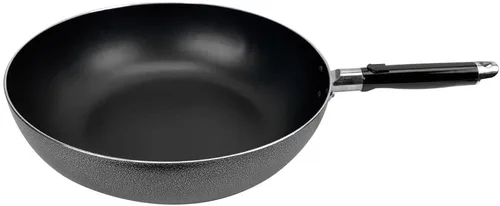 Vista 2 de Sartén antiadherente de aluminio de 13,5 '' para cocinar la sartén del wok de la cacerola del huevo