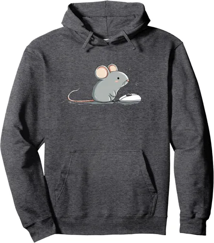 Vista 4 de Funny Pet Mouse with Gaming Mouse for PC Lovers Pullover Hoodie
