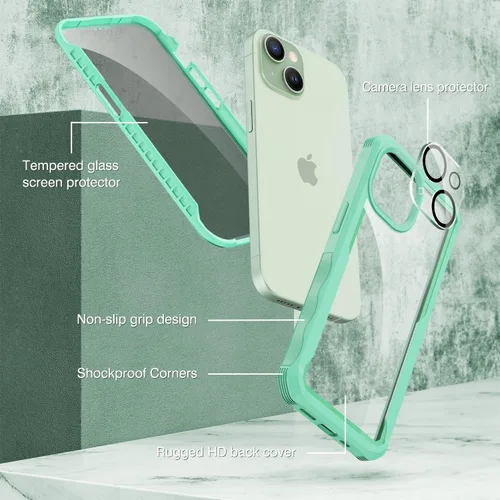 Vista 164 de CENHUFO Funda de privacidad para iPhone 11 Pro, funda de cuerpo completo con protector de pantalla de privacidad de vidrio templado 9H integrado