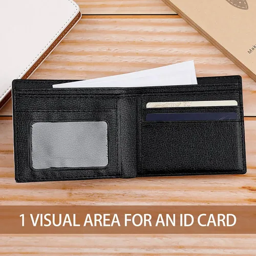 Vista 6 de Cartera caótica con diseño de pez espada y animales del océano para mujeres y hombres, monedero de cuero plegable con tarjeta gráfica, tamaño único
