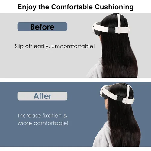 Vista 7 de YipuVR Head Cushion for MetaQuest 3 Headset,Soft PU Headrest Replacement for Enhanced Support,Comfort VR Accessories