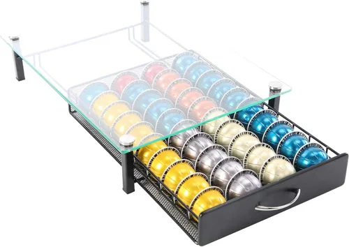 Vista 4 de Soporte para cápsulas de café con capacidad para Nespresso Vertuoline, Casual, Negro