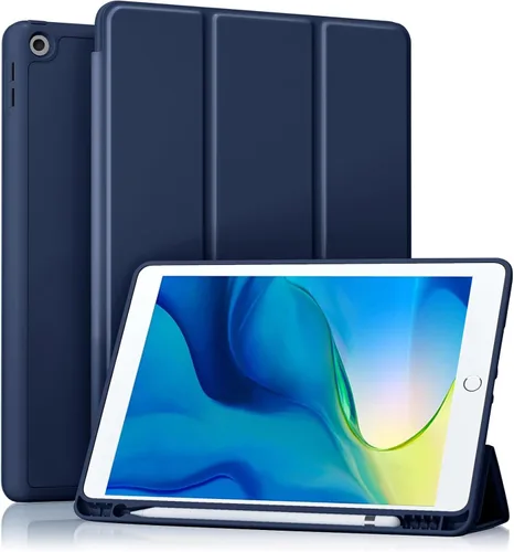 Vista 26 de Akkerds - Funda Compatible con iPad de 10.2 Pulgadas 2021/2020/2019, para iPad de 9ª/8ª/7ª Generación con Soporte para Lápiz, Funda Protectora