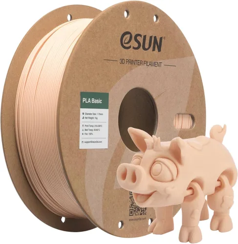 Vista 25 de eSUN Filamento PLA Basic de 0.07 in, naranja, carrete de 2.2 libras 1.anaranjado