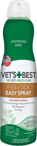 Vista 12 de Vet's Best Spray para pulgas y garrapatas para perros, aerosol a base