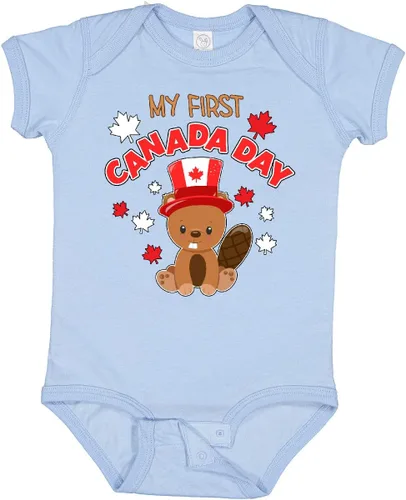 Vista 11 de inktastic My First Canada Day Baby Bodysuit