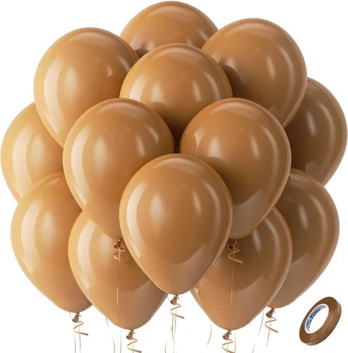Vista 34 de Bezente Globos Naranjas de Látex para Fiestas - Paquete de 150 Globos de Helio Naranjas Mate Pequeños de 5 Pulgadas para Decoraciones de Fiestas