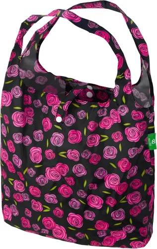 Vista 14 de ECO CHIC Bolsas plegables reutilizables para comestibles, bolsa de compras ligera, reciclada y reutilizable, bolsa plegable impermeable Gafas Gatos