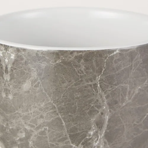 Vista 2 de DII Soporte de cerámica para utensilios de cocina, patrón de mármol negro