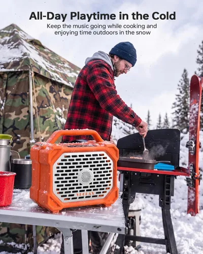 Vista 8 de Altavoz portátil al aire libre de Bluetooth 160W pico inalámbrico IP67 Naranja