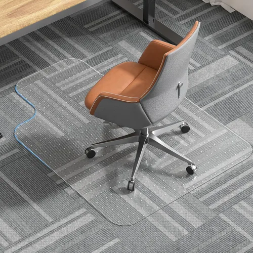 Vista 14 de 36" X 48" X 0.09" Office Chair Mat for Carpet - 2PCS Transparente