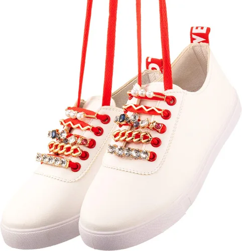 Vista 6 de Waydress 18 dijes de cordones para zapatos deportivos, para manualidades, joyas, decoración, clips, diamantes de imitación de perlas de imitación