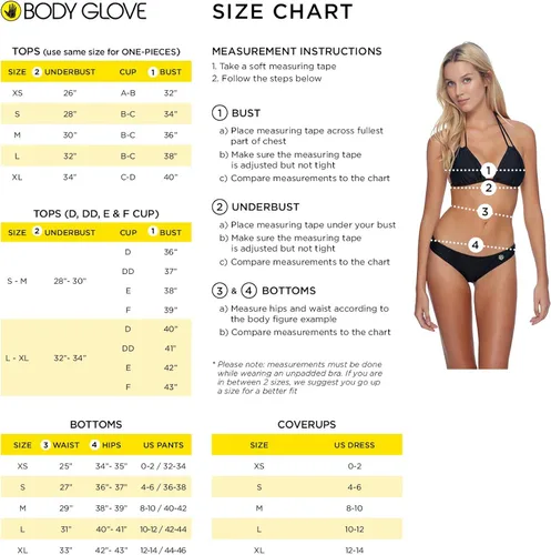 Vista 6 de Body Glove Traje de baño estándar ARO Bralette para mujer, Blanco